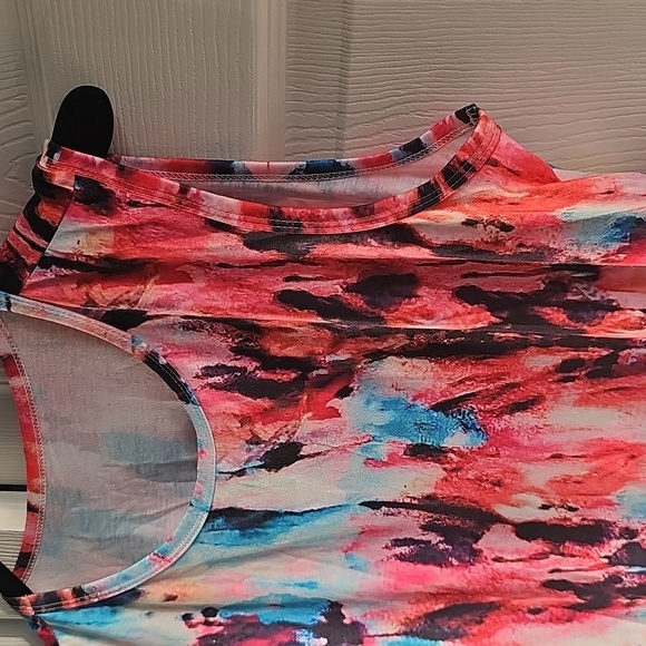 NWOT Viracy Sleeveless Swing Tunic MultiColored Tank Top Large - Picture 9 of 13